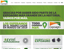 Tablet Screenshot of expoagro.com.ar